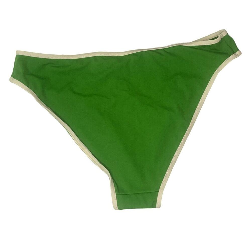 NWT Andie The Bells 90's Medium Rise Bottom Swimsuit Bottom Piping M Green #3308 - Picture 4 of 15